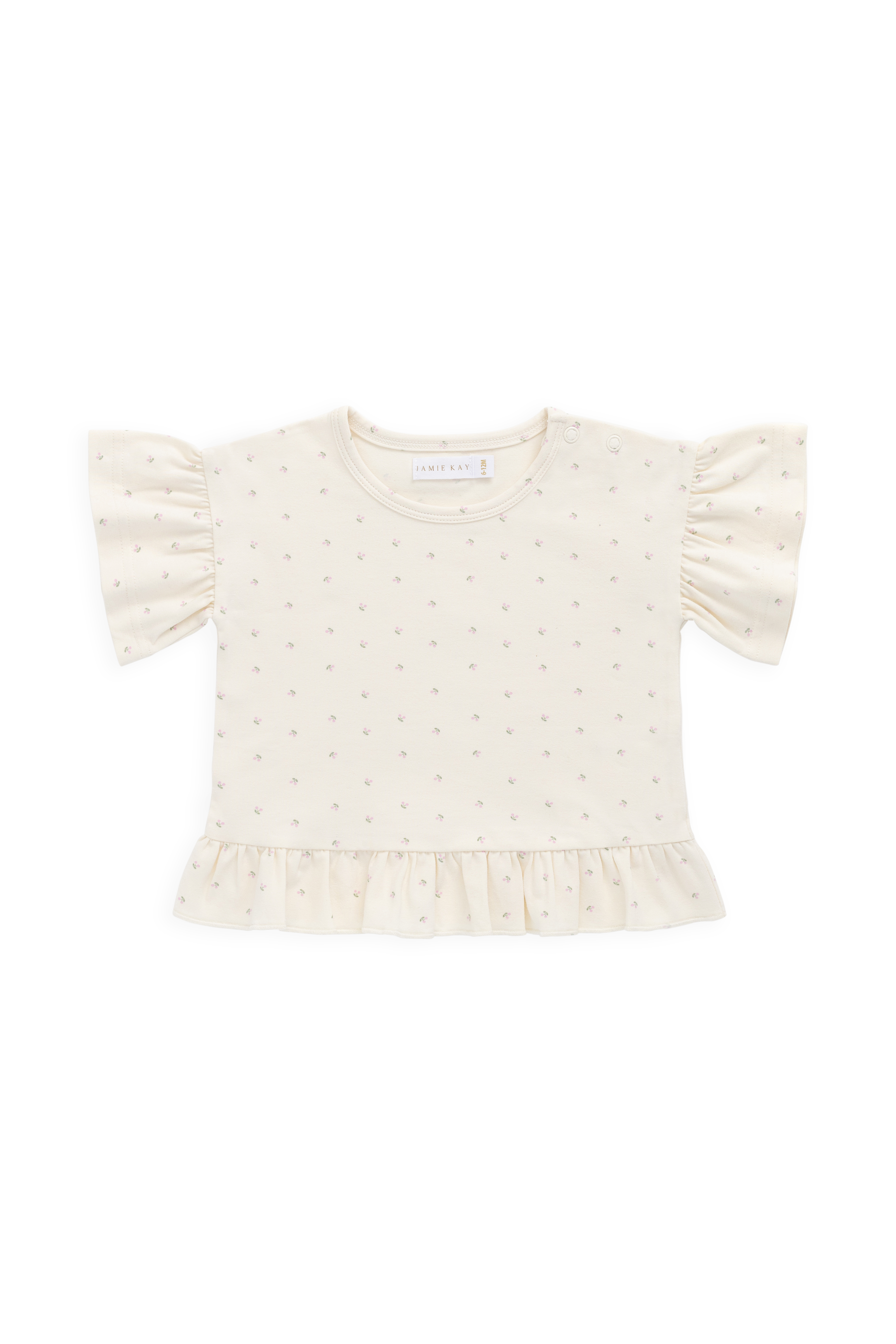 Organic Cotton Caydence Top - Ditsy Cherries