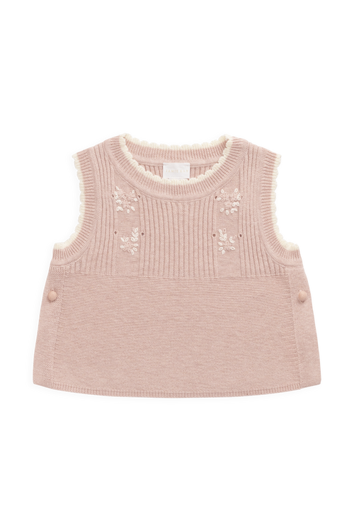 Abbie Knitted Top - Sweetpea Marle Abbie Flower