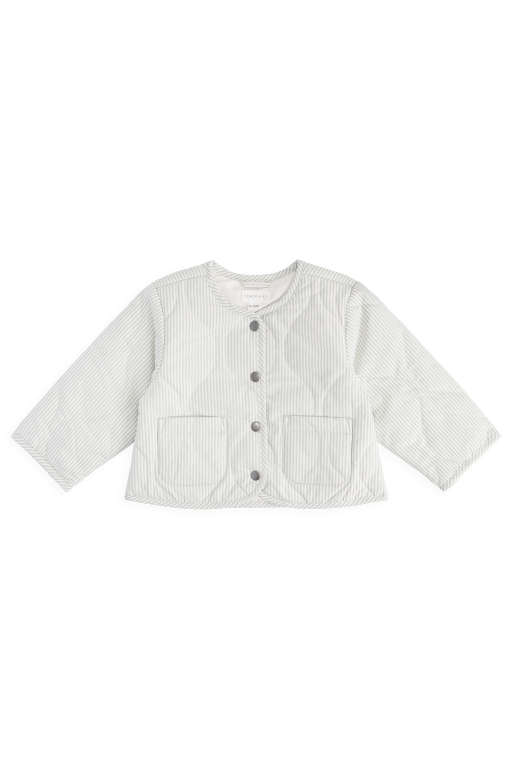 Elio Jacket - Fine Stripe Cloud/Bluegum