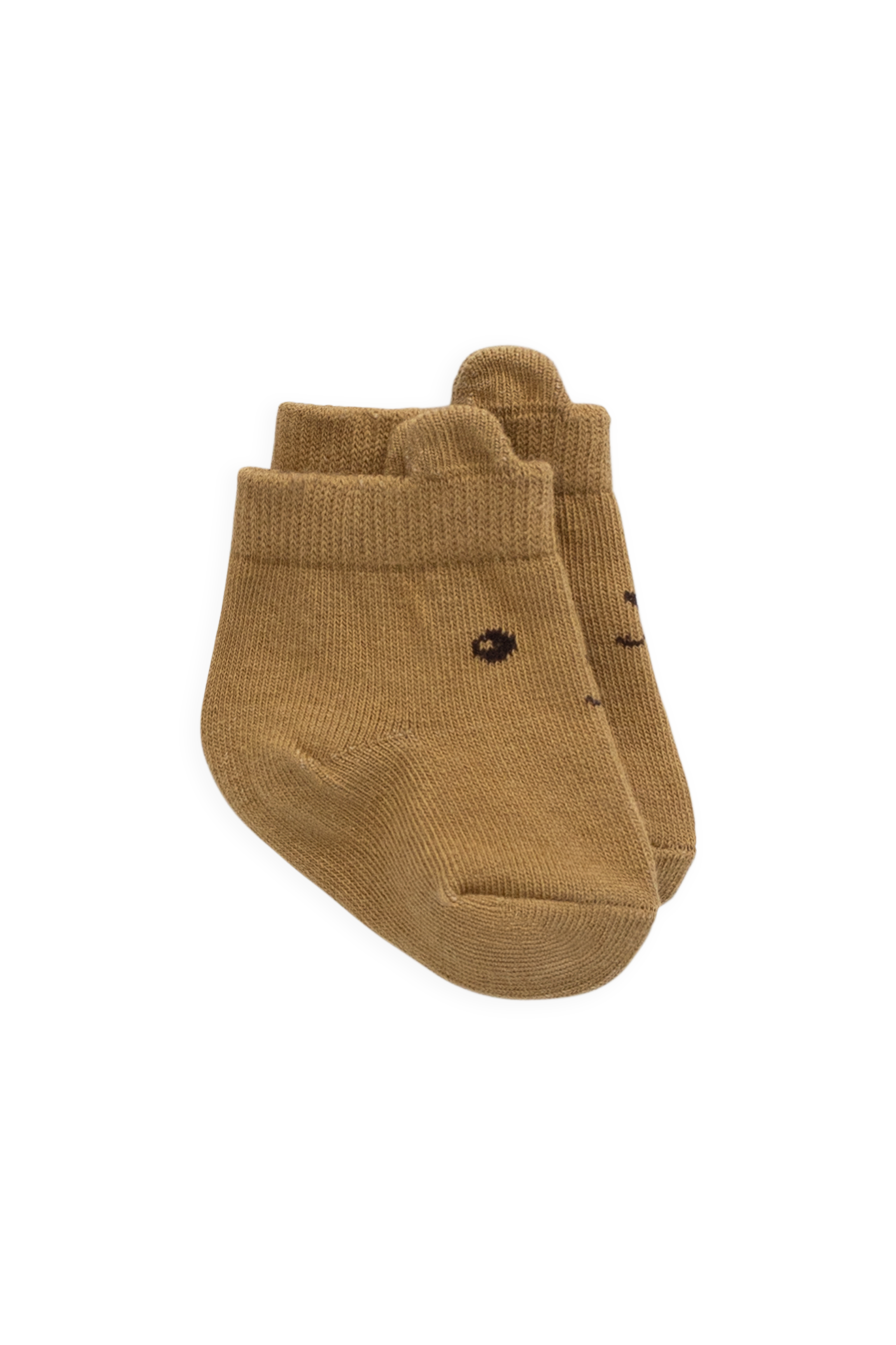 George Bear Ankle Sock - Buckwheat