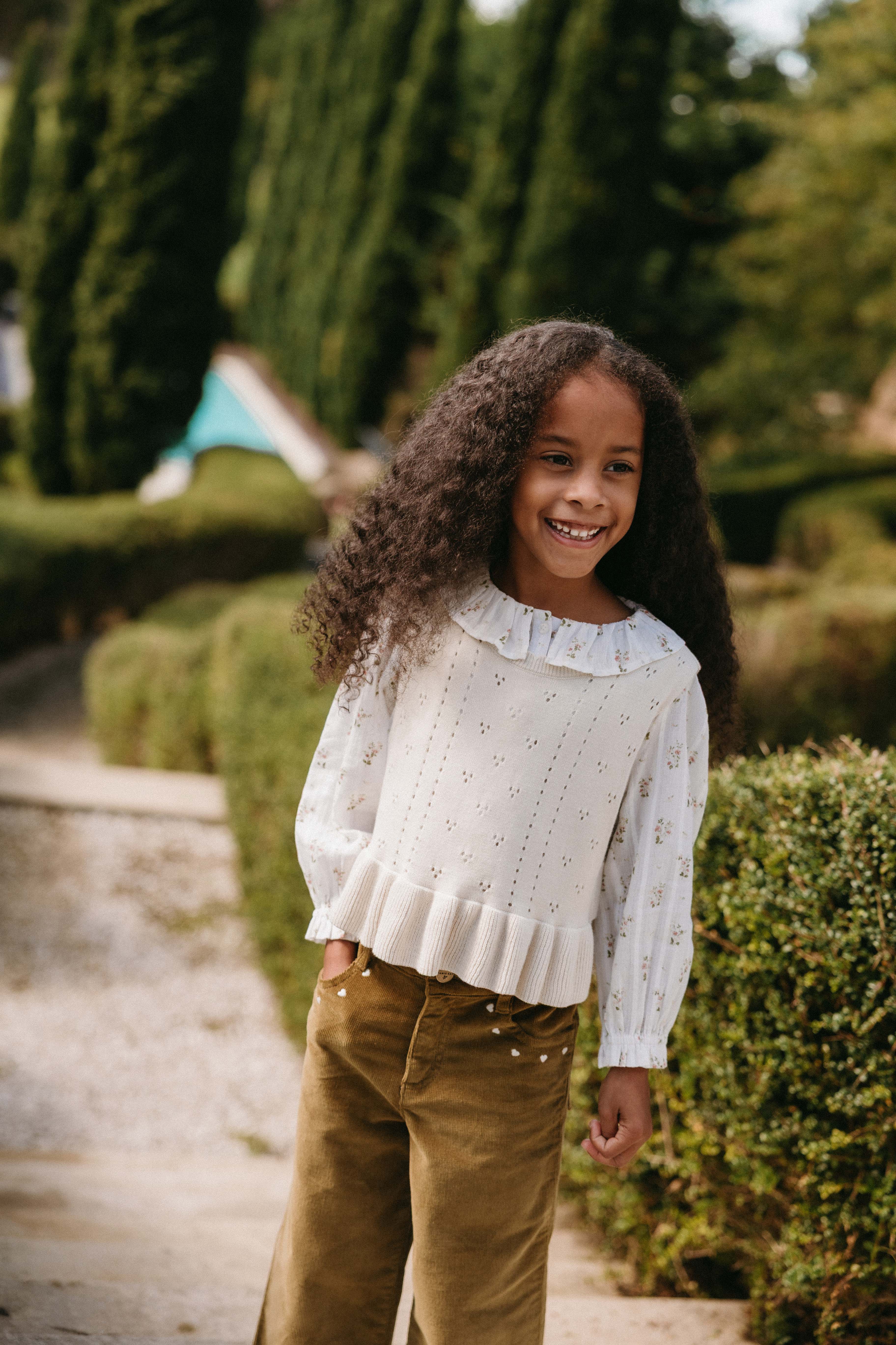 Erica Knitted Top - Vanilla