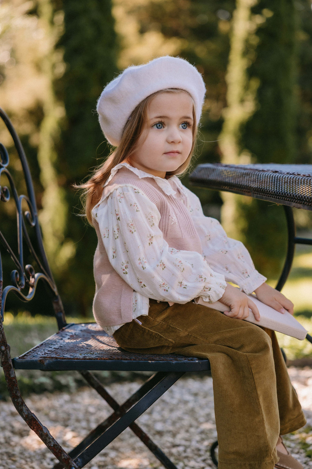 Abbie Knitted Top - Sweetpea Marle Abbie Flower