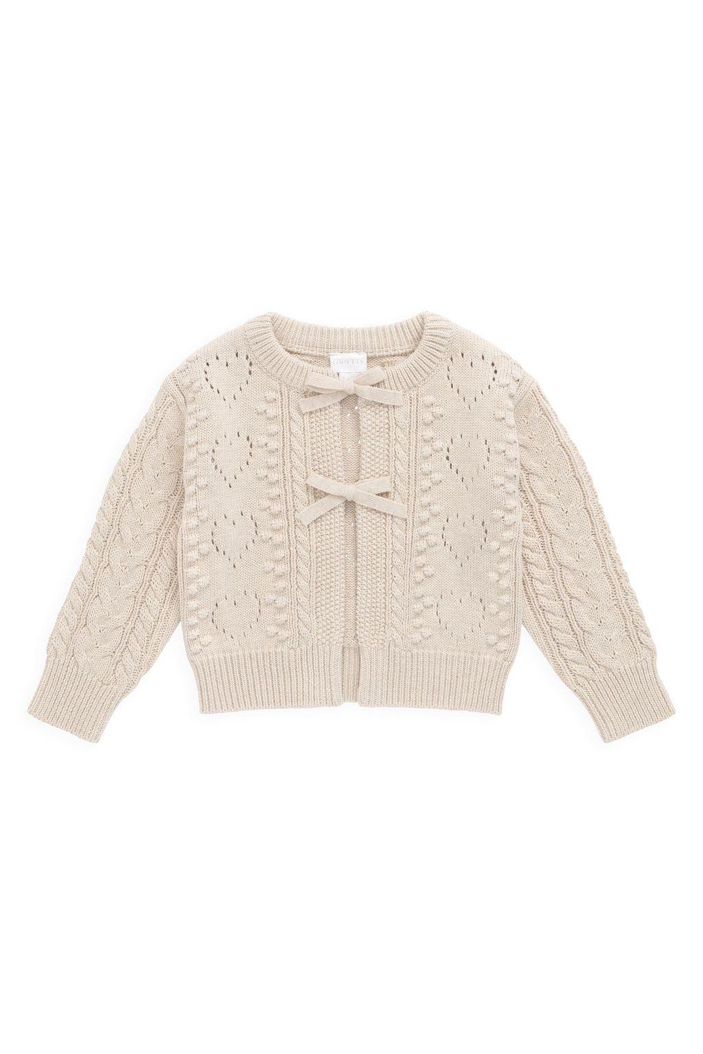 Josephine Cardigan - Light Oatmeal Marle