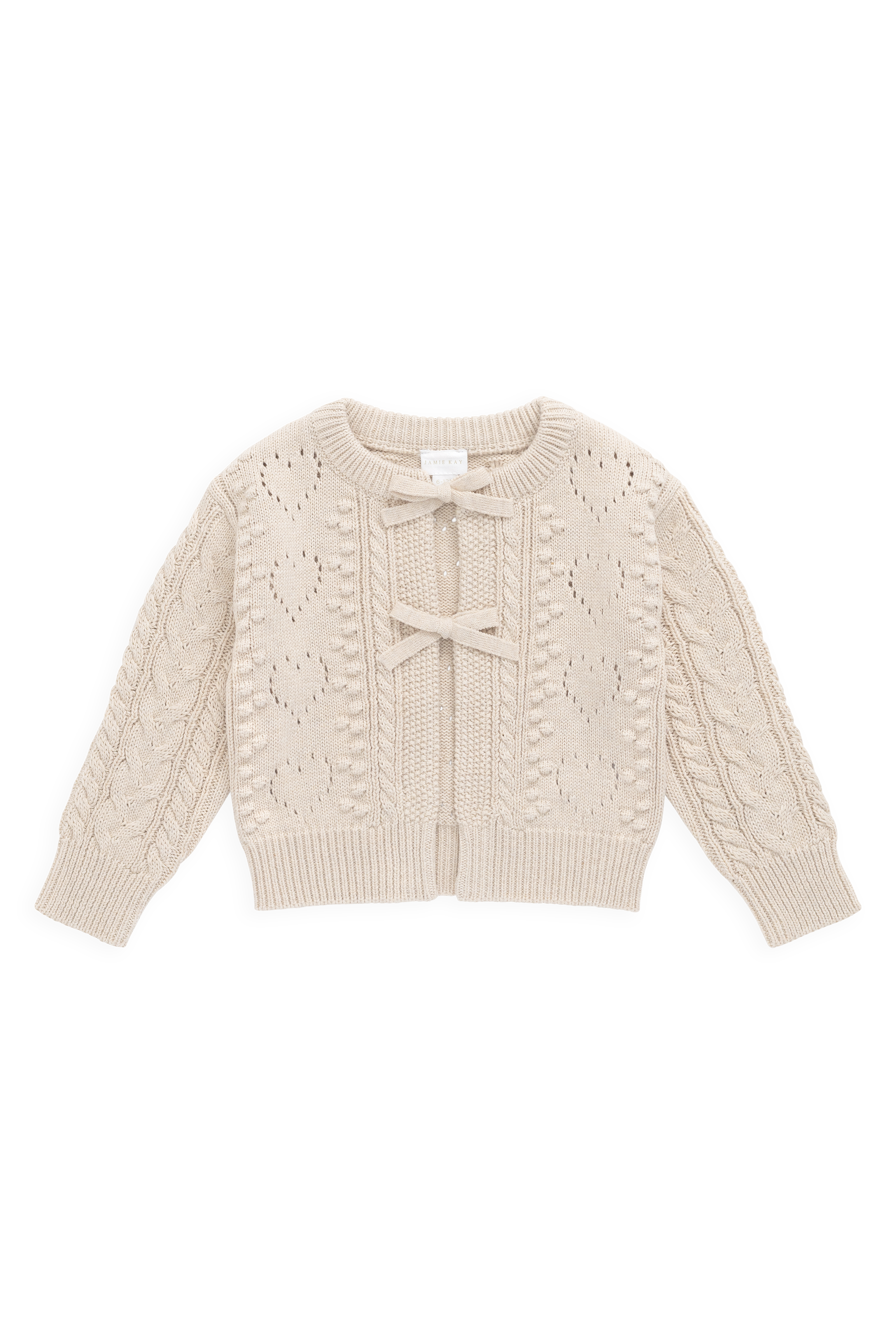 Josephine Cardigan - Light Oatmeal Marle