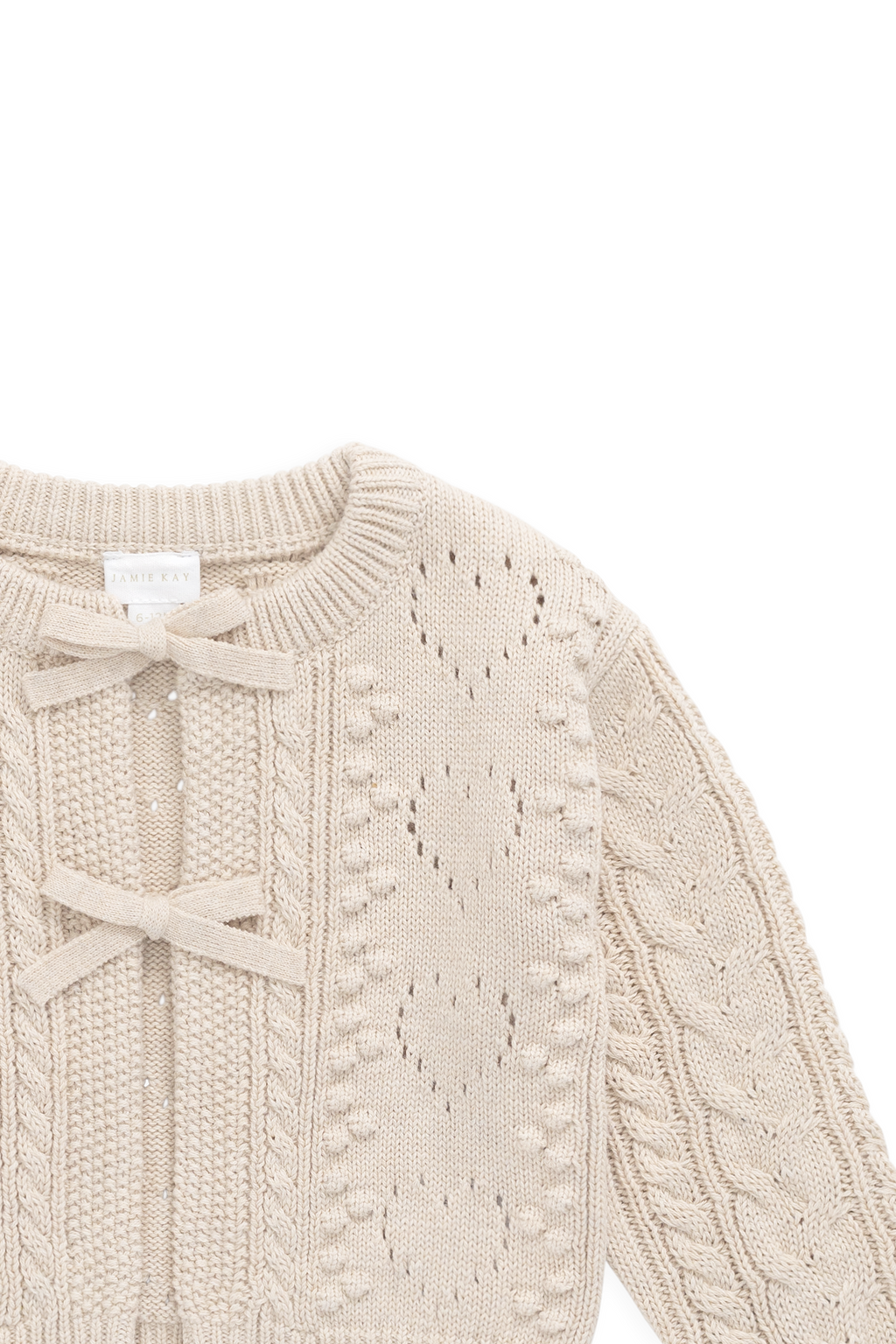 Josephine Cardigan - Light Oatmeal Marle