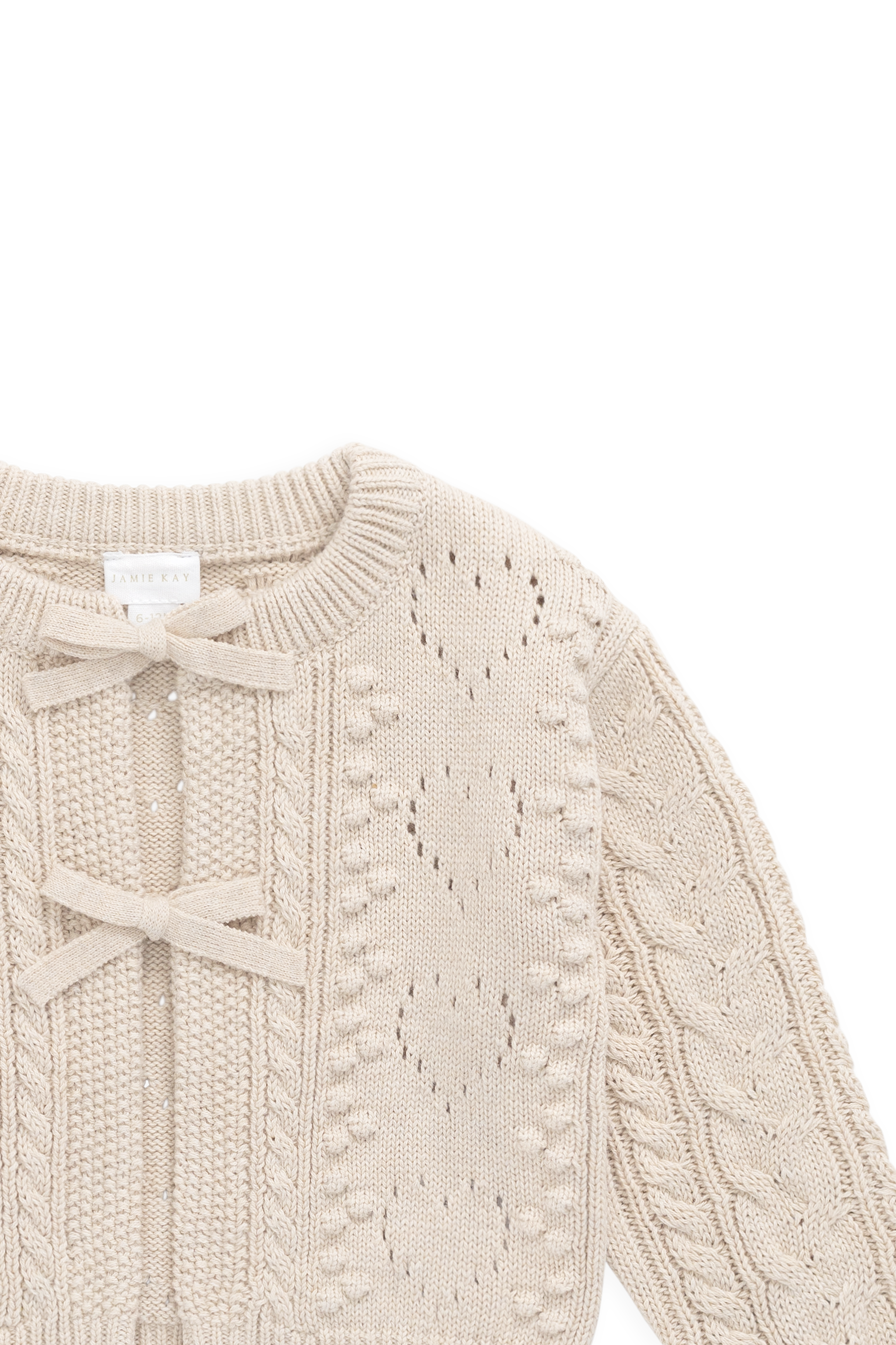 Josephine Cardigan - Light Oatmeal Marle