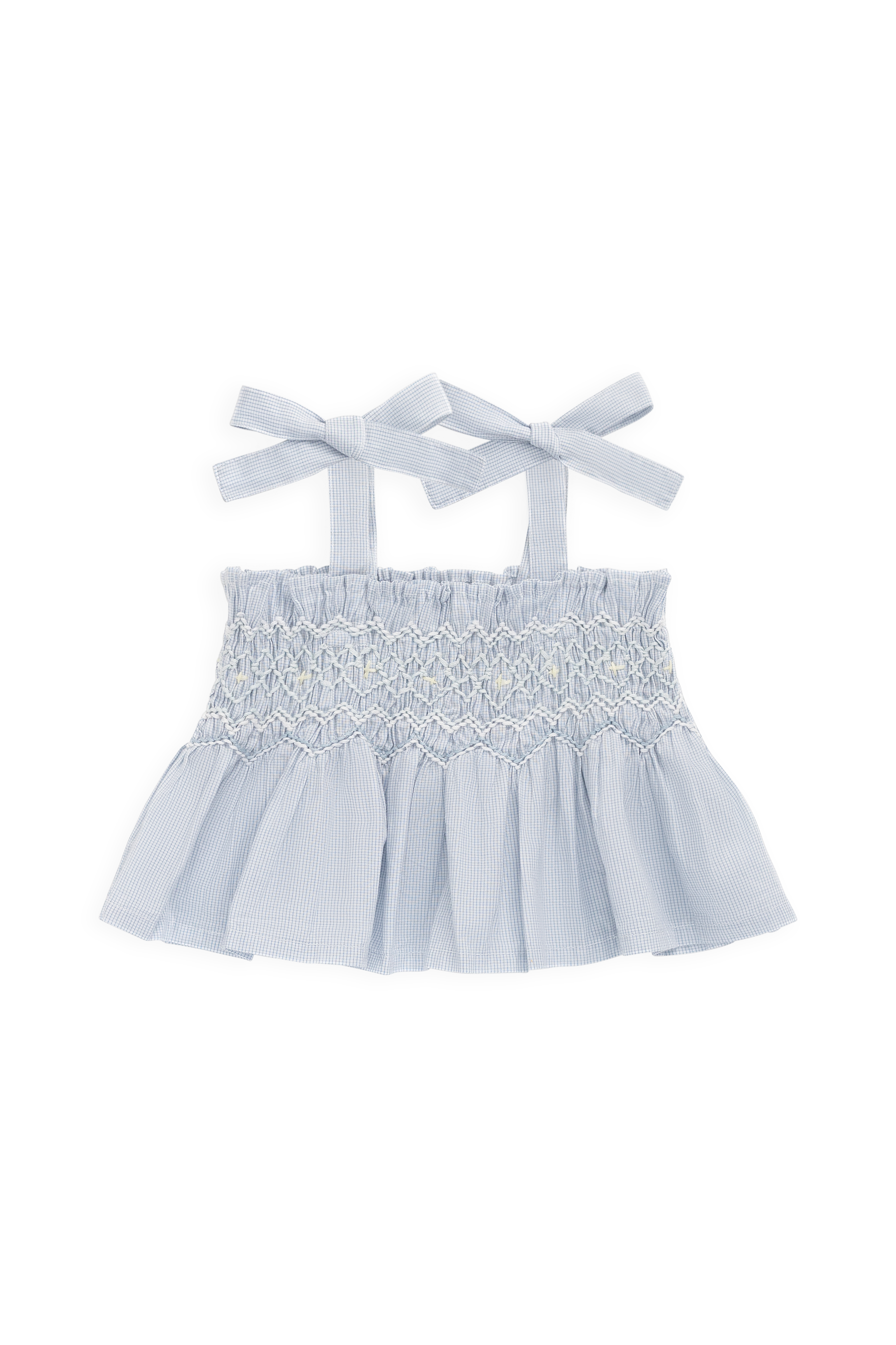 Organic Cotton Desiree Top - Petite Check