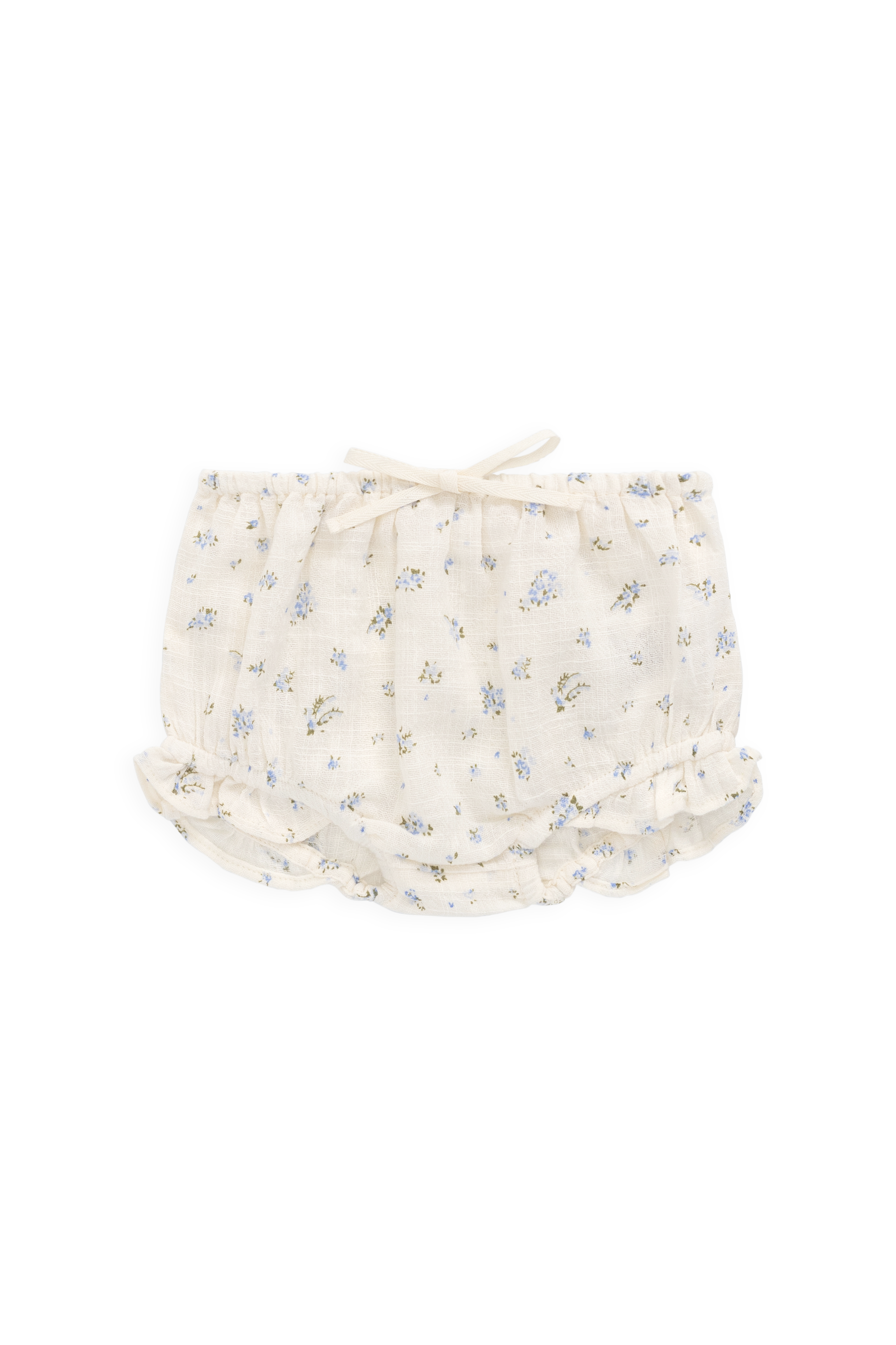 Organic Cotton Frill Bloomer - Juniper Fields Blue