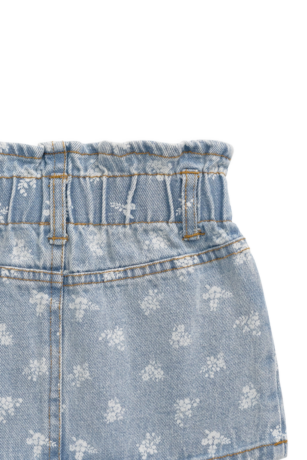 Brielle Skirt - Tully Floral Denim