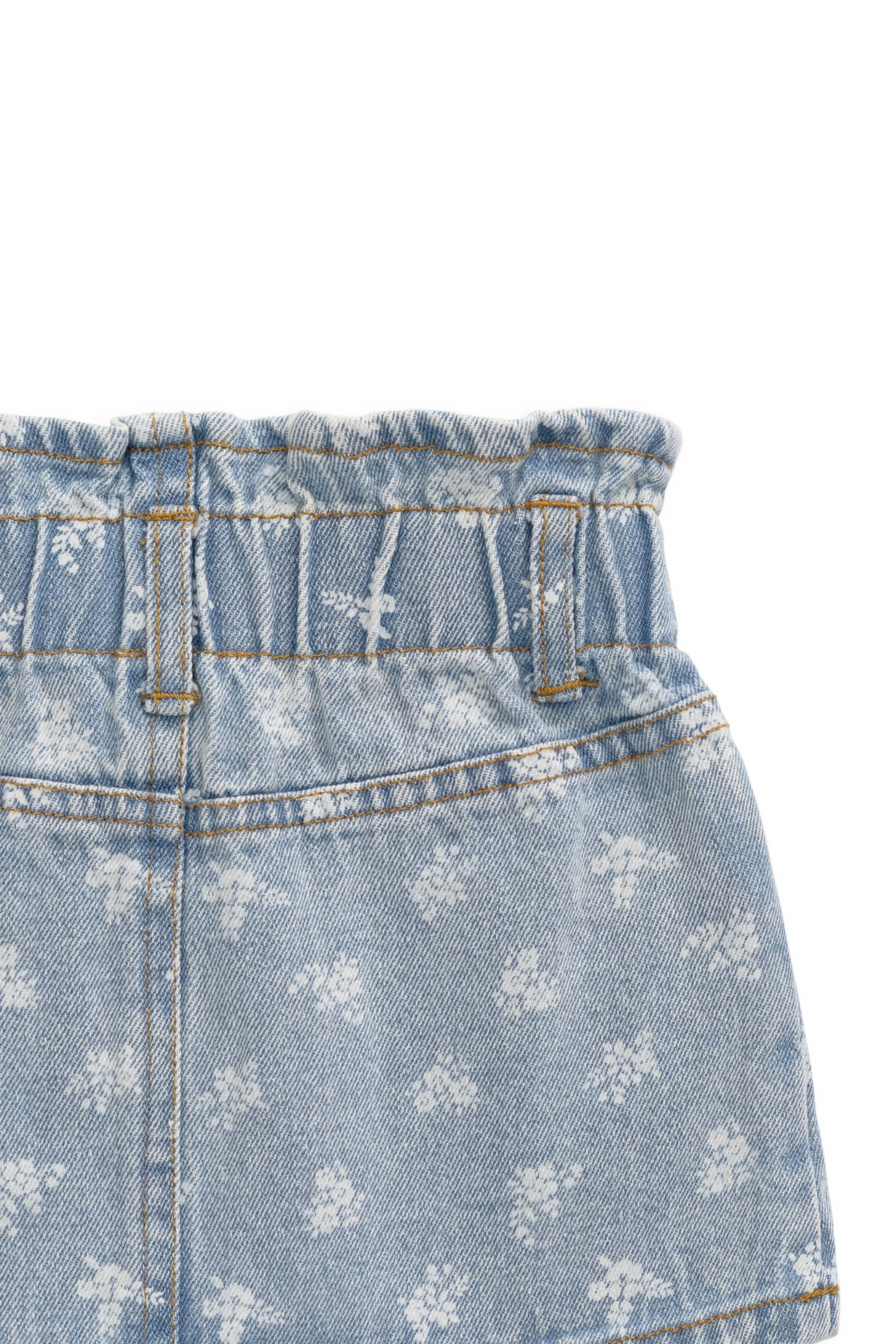 Brielle Skirt - Tully Floral Denim
