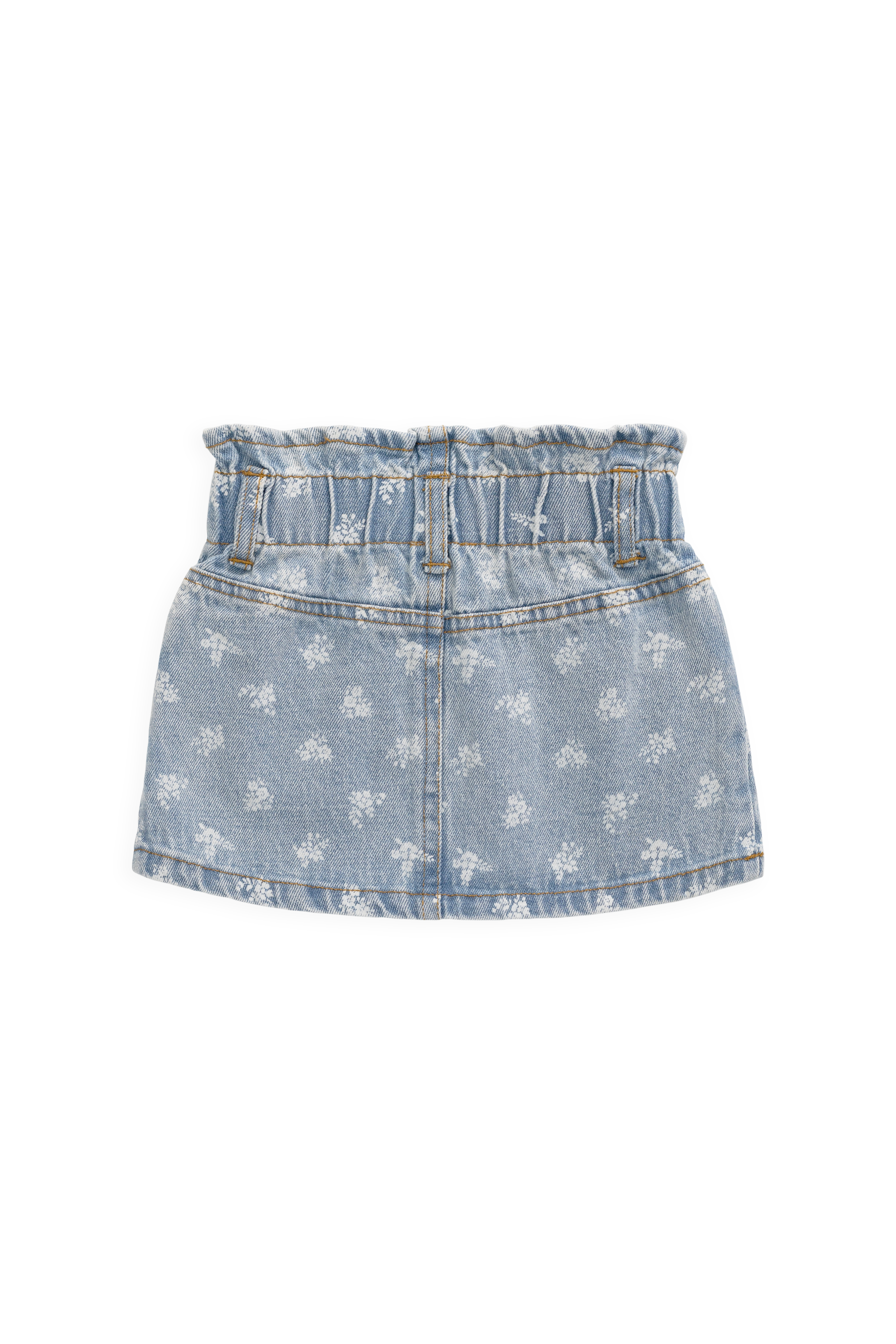 Brielle Skirt - Tully Floral Denim
